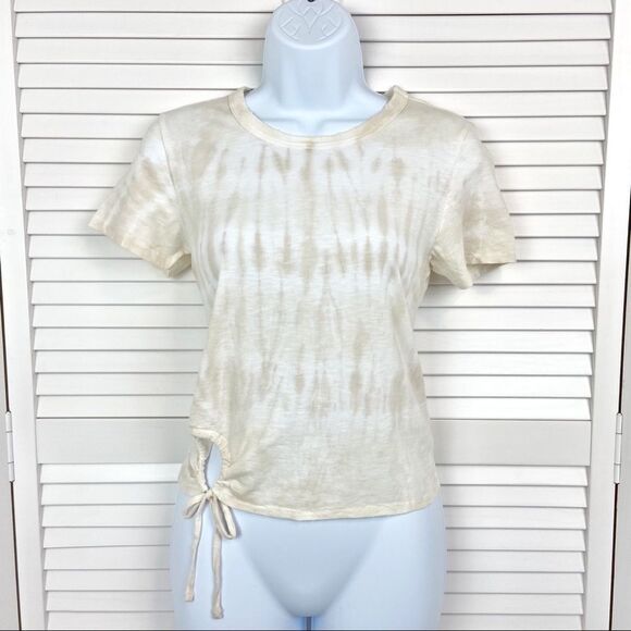 Aerie Neutral Tie Dye Keyhole Tee | Size XS | NEW - Picture 3 of 8